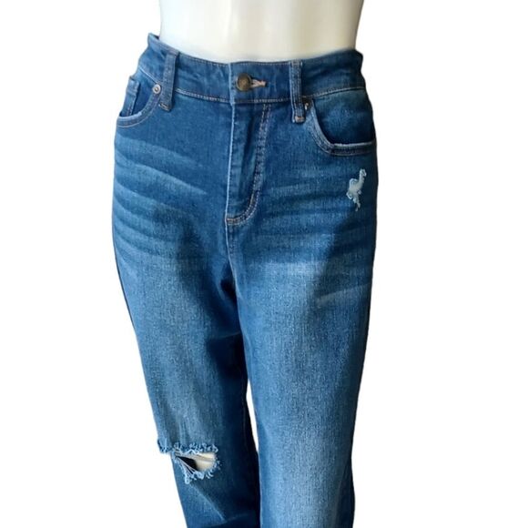 69634.....Scoop Crop Straight leg Jeans Size 8, W29"  25"Inseam 10"Rise - Picture 3 of 6